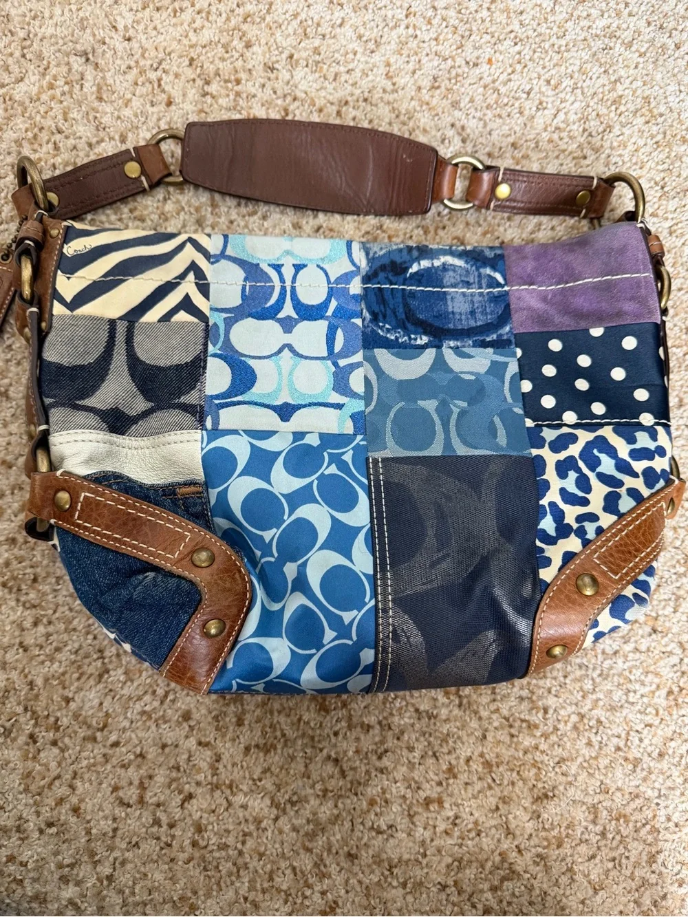 Coach Carly Patchwork Hobo - Picture 2 of 10